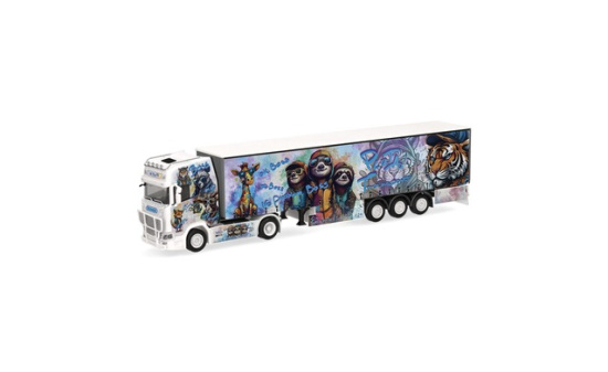 Herpa 319980 Scania CS 20 HD Gardinenplanen-Sattelzug 