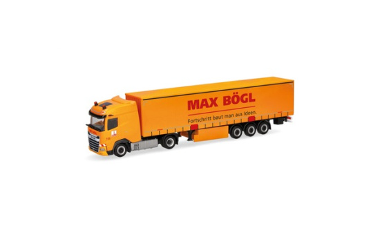 Herpa 320016 DAF XG Gardinenplanen-Sattelzug 