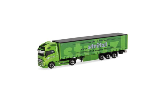 Herpa 320108 Volvo FH16 GL XL 2020 Gardinenplanen-Sattelzug 