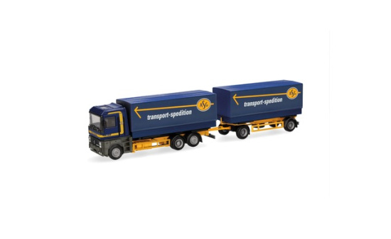 Herpa 320160 Renault AE Wechselpritschen/planen-Hängerzug 
