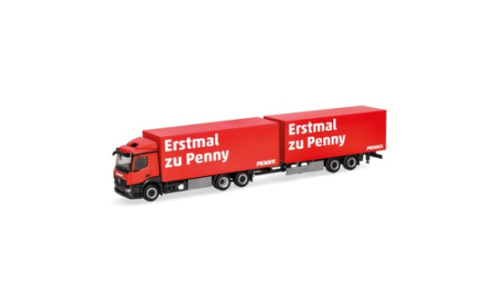 Herpa 320269 Mercedes-Benz Classicspace Kühlkoffer-Hängerzug 