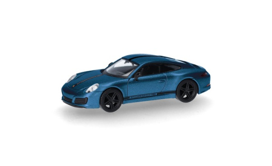 Herpa 430418-002 Porsche 911 (991) Carrera 4 S, saphirblau - Vorbestellung 1:87