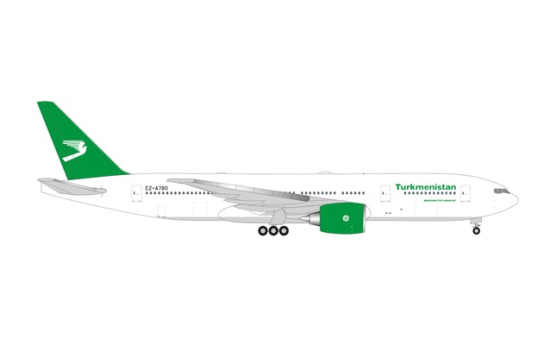 Herpa 538558 Turkmenistan Airlines Boeing 777-200LR - Vorbestellung 1:500