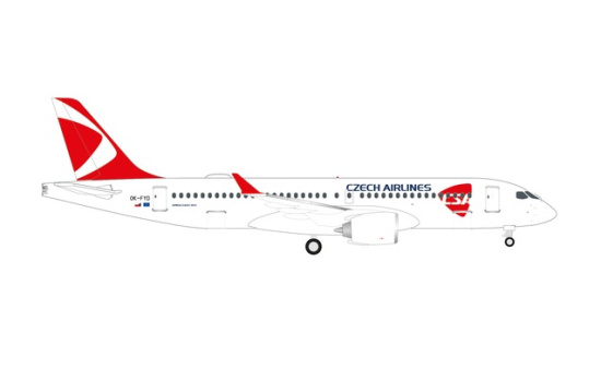 Herpa 538640 CSA Czech Airlines Airbus A220-300 OK-FYD - Vorbestellung 1:500