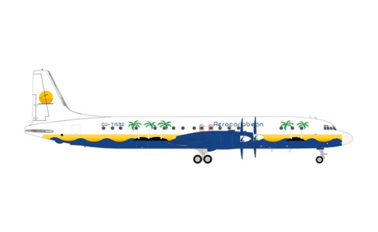 Herpa 573719 Aero Caribbean Ilyushin IL-18 CU-T1532 - Vorbestellung 1:200