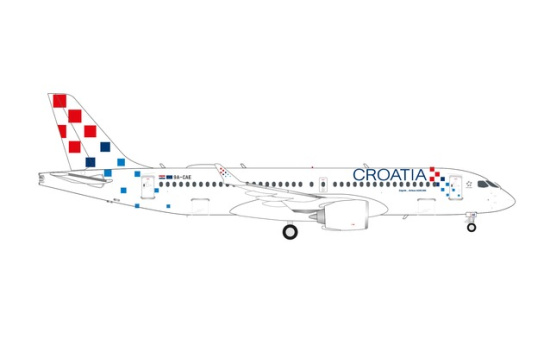 Herpa 573757 Croatia Airlines Airbus A220-300 9A-CAE - Vorbestellung 1:200
