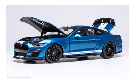 IXO IXO18RDC244-FO Ford Mustang Shelby GT 500 - blau (Metallic) , weiss - Vorbestellung 1:18