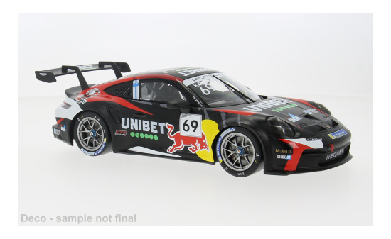 IXO IXO18RMC226.22 Porsche 911 GT3 Cup - Porsche Cup Zolder - K.Rovenpera - Vorbestellung 1:18