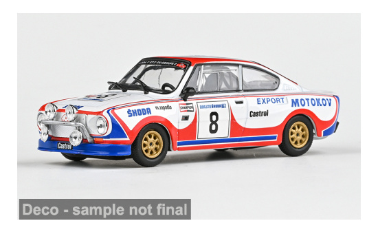 Abrex ABR143XABS-501TM Skoda 130RS - Rallye Skoda 1978 - M.Zapadlo - Vorbestellung 1:43