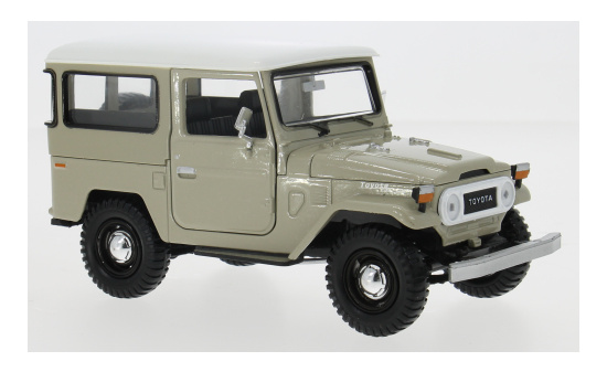 Motormax MOM79323BEIGE Toyota FJ40 Hardtop Land Cruiser - beige , weiss 1:24
