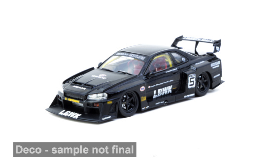Tarmac TART43-021-BK Nissan LB-ER34 Super Silhouette Skyline - schwarz - Vorbestellung 1:43