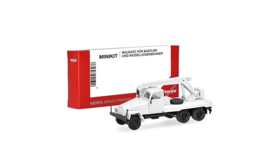 Herpa 014205 Herpa MiniKit: IFA G5 Kran-LKW 3achs, weiß - Vorbestellung 1:87