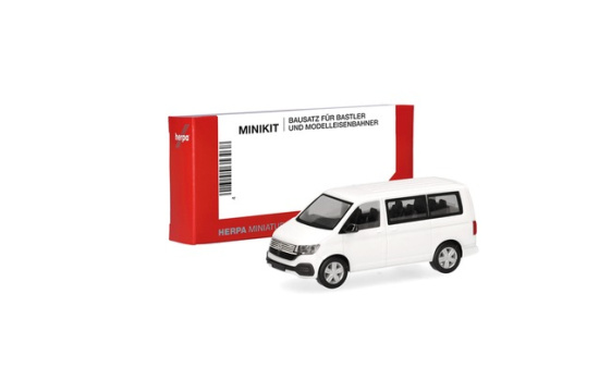 Herpa 014250 Herpa MiniKit: Volkswagen (VW) T6.1 Bus, weiß (1 Stück) - Vorbestellung 1:87