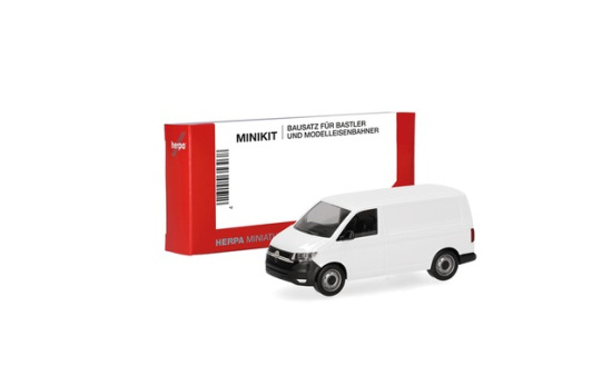 Herpa 014267 Herpa MiniKit: Volkswagen (VW) T6.1 Kasten, weiß (1 Stück) - Vorbestellung 1:87