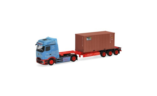 Herpa 320658 Mercedes-Benz eActros ProCabin BigSpace 20 ft. Container-Sattelzug 