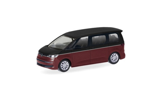 Herpa 430425-002 Volkswagen (VW) Multivan, Deep-Black/Fortanarot - Vorbestellung 1:87