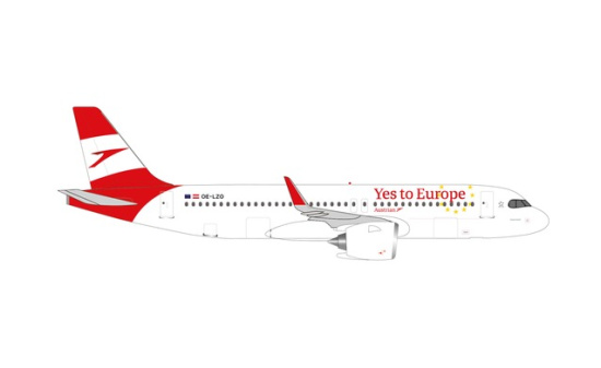 Herpa 538145 Austrian Airlines Airbus A320neo 