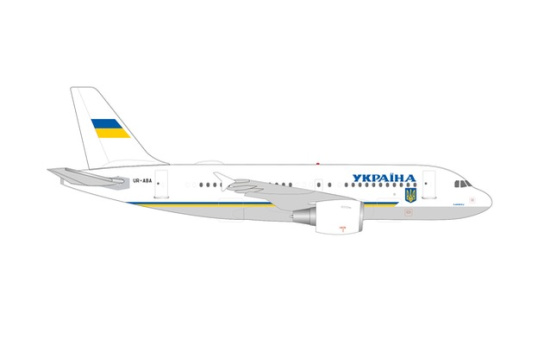 Herpa 538725 Ukraine Government Airbus A319 ACJ - Vorbestellung 1:500