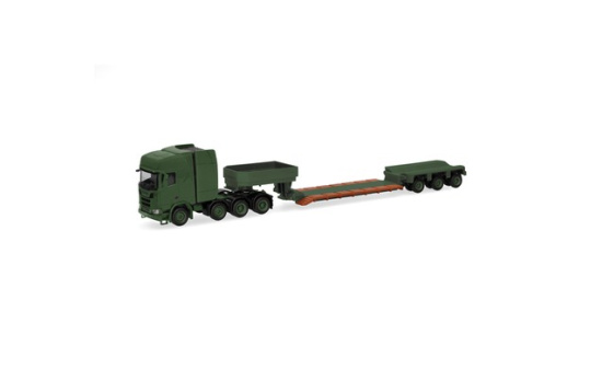 Herpa 747295 Scania CR 20 HD Tieflade-Sattelzug 