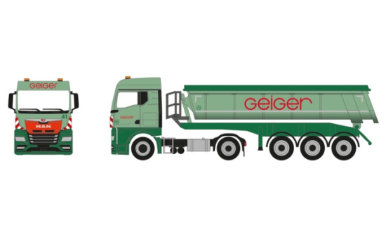 Herpa 949446 MAN TGX GM Thermomulden-Sattelzug Geiger - Vorbestellung 1:87