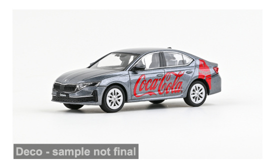 Abrex ABR143FA-048F03 Skoda Octavia IV FL - grau (Metallic) - Coca Cola 1:43