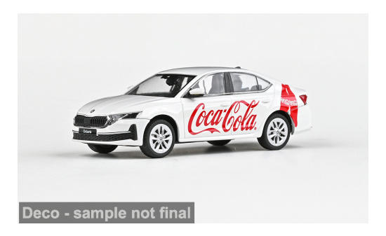 Abrex ABR143FA-048F01 Skoda Octavia IV FL - weiss - Coca Cola 1:43