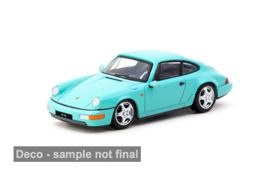 Tarmac TART64S-017-MG Porsche 911 (964) Carrera RS - türkis - Vorbestellung 1:64