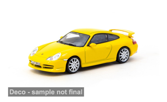 Tarmac TART64G-069-YL Porsche 911 GT3 (996) - gelb - Vorbestellung 1:64