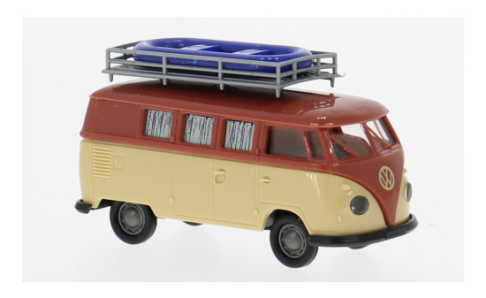 Brekina BRE31639 VW T1b Camper - rot , beige 1:87