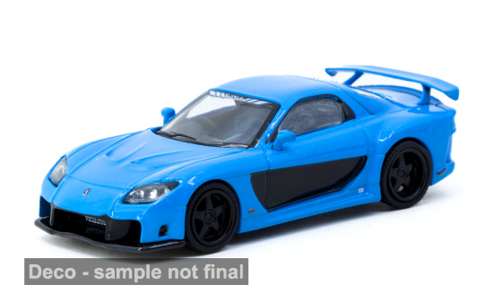 Tarmac TART64G-075-BL Mazda RX-7 - hellblau (Metallic) - Vorbestellung 1:64