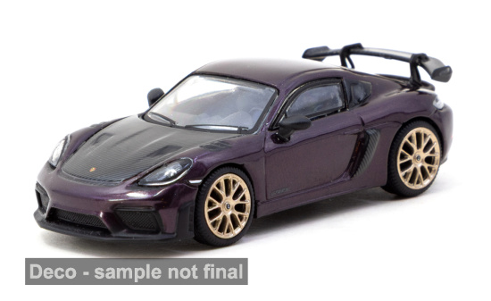 Tarmac TART64S-022-PM Porsche Cayman GT4RS - violett - Vorbestellung 1:64