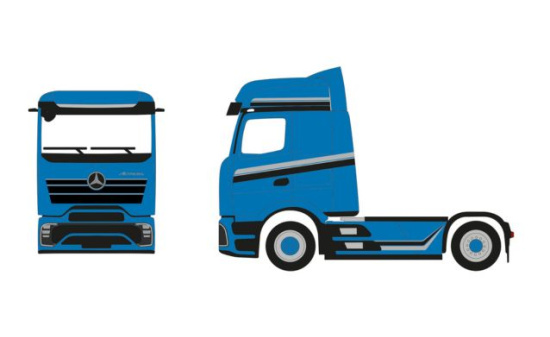 Herpa 943543 Mercedes-Benz Actros L ProCabin Bigspace Zugmaschine 2achs, blau - Vorbestellung 1:87