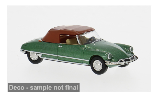 Brekina BRE14238 Citroen DS 19 Cabriolet - grün (Metallic) - Vorbestellung 1:87