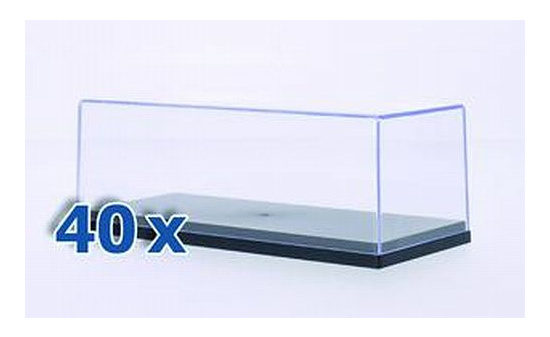 MCG MCG99116-040 Vitrine 40 x Kunststoff-Vitrine für je 1 x 1:43 1:43