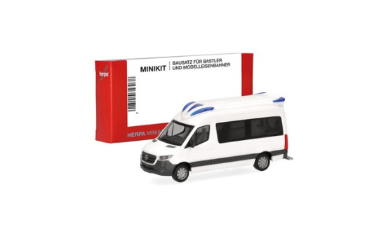 Herpa 014274 Herpa MiniKit: Mercedes-Benz Sprinter 18 Rettungswagen Delfis,weiß (1 Stück) - Vorbestellung 1:87
