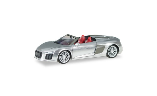 Herpa 038690-002 Audi R8 V10 Spyder, eissilber - Vorbestellung 1:87
