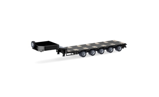 Herpa 076388-012 Goldhofer Semitieflader 5-achs, anthrazit - Vorbestellung 1:87