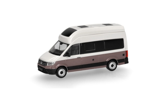 Herpa 096294-004 Volkswagen (VW) Crafter Grand California 600, candywhite/mojawe beige - Vorbestellung 1:87