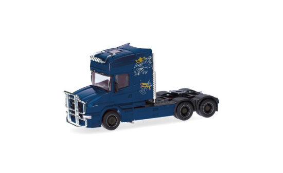 Herpa 319423-002 Scania Hauber 04 Topline Zugmaschine 3achs, kobaltblau - Vorbestellung 1:87