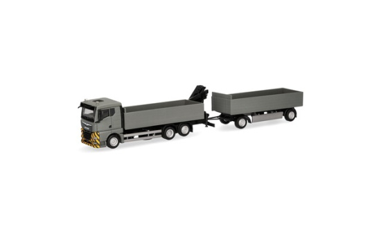 Herpa 320825 MAN TGX GN Pritschen-Hängerzug mit Ladekran - Vorbestellung 1:87