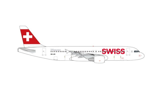 Herpa 538763 Swiss International Air Lines Airbus A320 - Vorbestellung 1:500