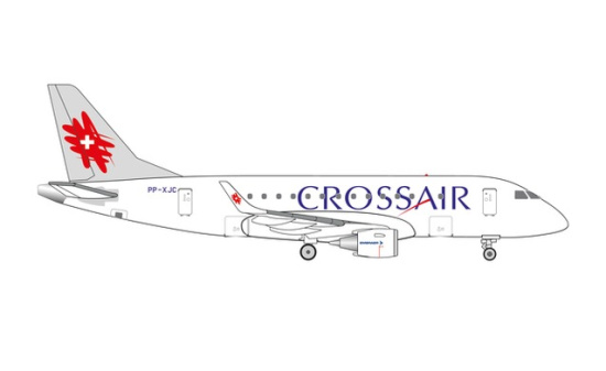 Herpa 538824 Crossair Embraer E170 - Vorbestellung 1:500