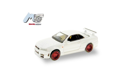 Micro City 87MC000055 MicroCity: Nissan GTR 34, weiß - Vorbestellung 1:87