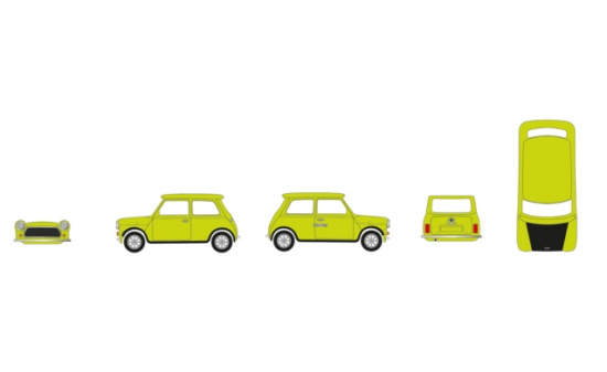 Herpa 941150 Mini Cooper (Rechtslenker) mit Türriegel, grün - Vorbestellung 1:87