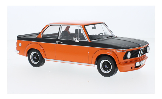MCG MCG18150 BMW 2002 turbo - orange , schwarz (Matt) 1:18