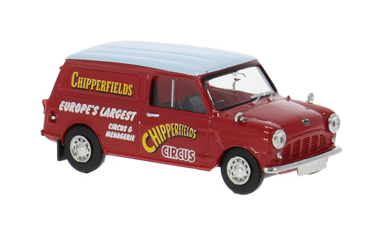 Brekina BRE15369 Austin Mini Countryman - Circus Chipperfields - Vorbestellung 1:87