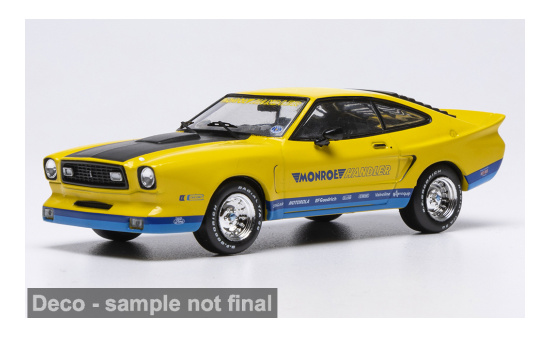 IXO IXOCLC626N.22 Ford Mustang II Monroe Handler - gelb , Dekor - Vorbestellung 1:43