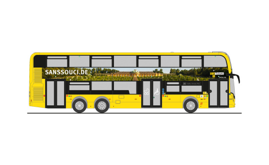Rietze 78031 Alexander Dennis Enviro500 BVG - Sanssouci, 1:87 