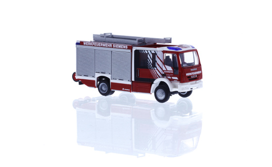 Rietze 68168 Magirus HLF Team Cab Werkfeuerwehr Siemens Erlangen, 1:87 