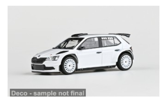Abrex ABR143XAB-606E Skoda Fabia III FL Rally2 Evo - weiss - Vorbestellung 1:43